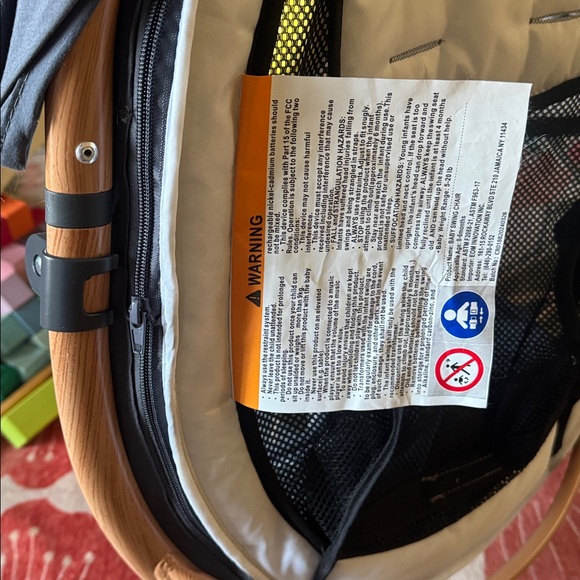 Larex Electric Black Gray Canopy Hanging Toy Swivel Swing - Picture 9 of 9